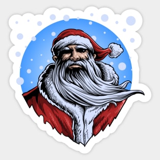 masculine santa Sticker